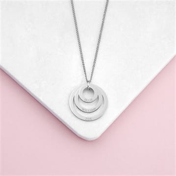 Personalised Rings of Love Necklaces
