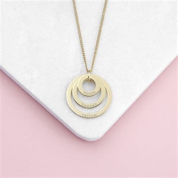 Personalised Rings of Love Necklaces