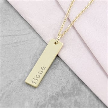 Personalised Statement Bar Necklace