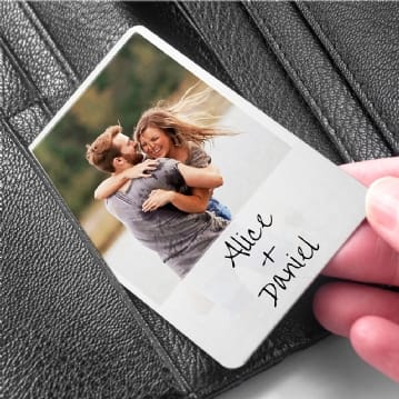 Personalised Moment in Time Purse/Wallet Insert