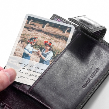 Personalised Special Memory Wallet/Purse Insert