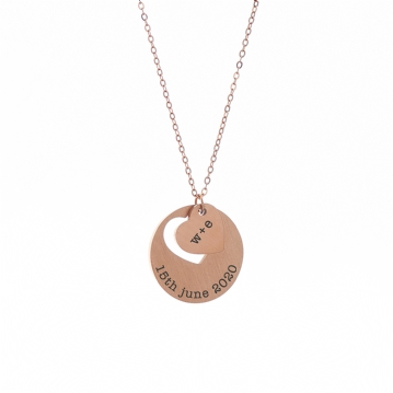 Personalised Cut-Out Heart Shape Necklaces