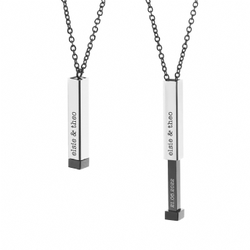Hidden message bar necklace hot sale