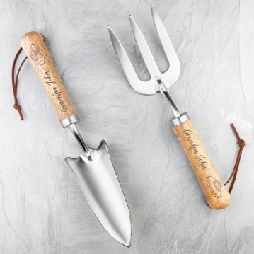 Personalised Garden Trowel and Fork Sets