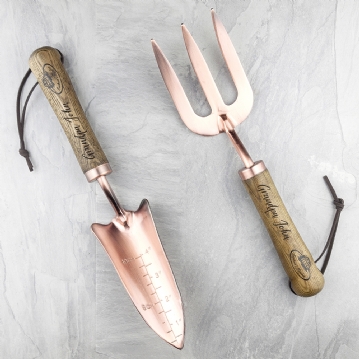 Personalised Garden Trowel and Fork Sets
