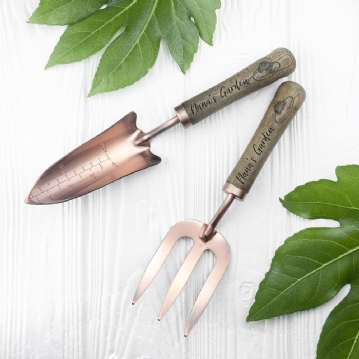 Personalised Garden Trowel and Fork Sets
