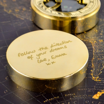 Personalised Adventurers Sundial and Compass