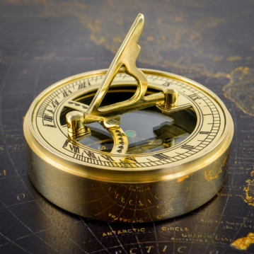 Personalised Adventurers Sundial and Compass