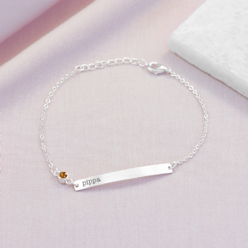 Personalised Swarovski Crystal Birthstone Bracelet