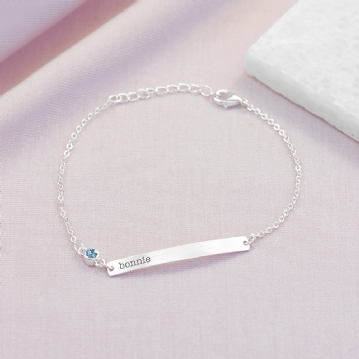 Personalised Swarovski Crystal Birthstone Bracelet