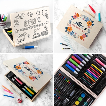 Personalised Children's Colouring In Set