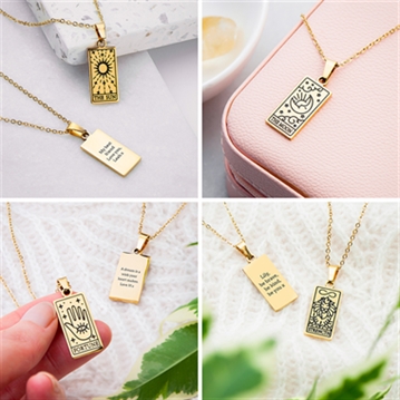 Personalised Tarot Card Necklaces 