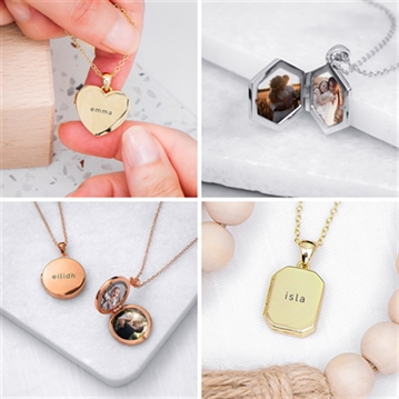 Personalised Photo Locket Necklaces 