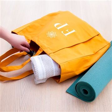 Personalized Yoga Mat Bag With Name Text, Custom Yoga Mat Bag Carrier