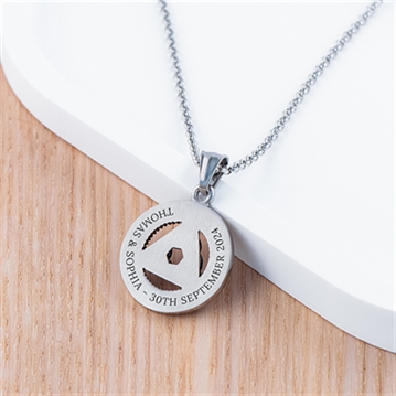 Personalised Men's Celtic Trinity Pendant Necklace