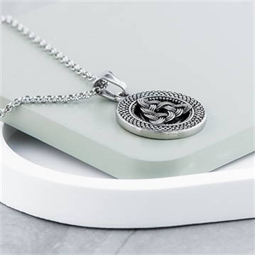 Personalised Men's Celtic Trinity Pendant Necklace