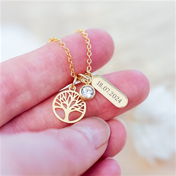 Personalised Tree of Life Charms Necklace