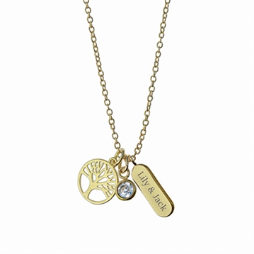 Personalised Tree of Life Charms Necklace