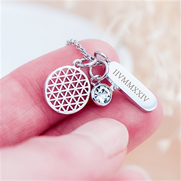 Personalised Mandala Charms Necklaces