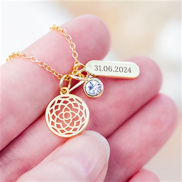 Personalised Mandala Charms Necklaces