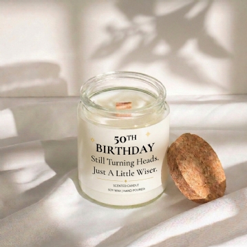Funny 50th Birthday Candle - Still Turning Heads