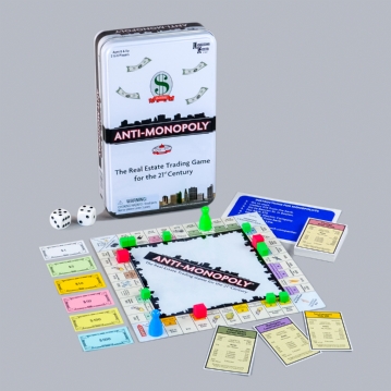 Anti-Monopoly Board Game Tin 