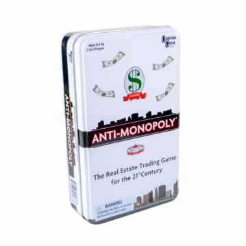 Anti-Monopoly Board Game Tin 