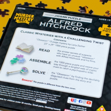 Murder Mystery Puzzle - Alfred Hitchcock 