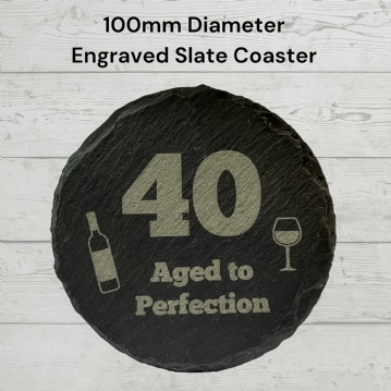 19 Crimes Red Wine & Sauvignon Blanc Gift Sets with 40th Birthday Slate Coaster