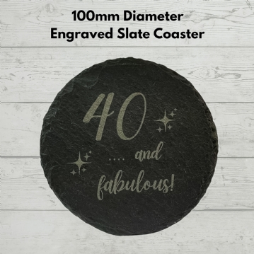 19 Crimes Red Wine & Sauvignon Blanc Gift Sets with 40th Birthday Slate Coaster