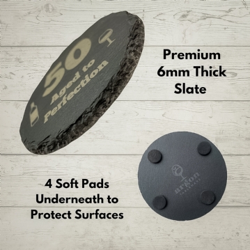 19 Crimes Red Wine & Sauvignon Blanc Gift Sets with 50th Birthday Slate Coaster