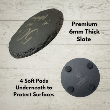 Bottega Prosecco & "50 & Fabulous" Slate Coaster Gift Set