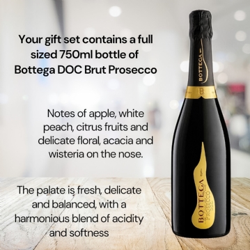 Bottega Prosecco & "60 & Fabulous" Slate Coaster Gift Set
