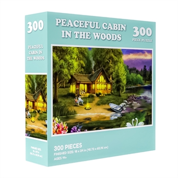 Peaceful Cabin in the Woods Prank Jigsaw Puzzle 300pcs