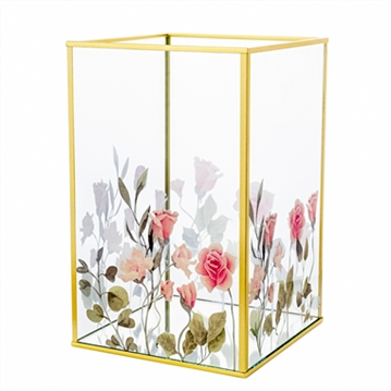 Classic Floral Glass Tea Light Holders