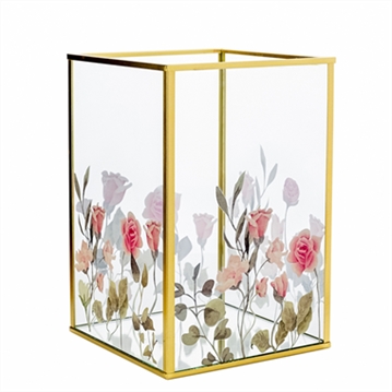 Classic Floral Glass Tea Light Holders