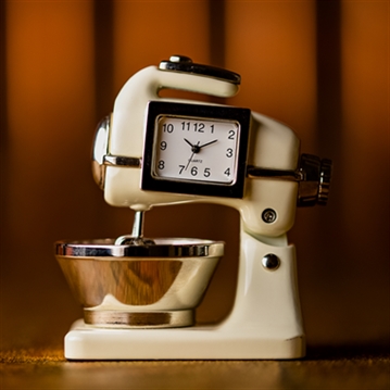 Miniature Food Mixer Clock