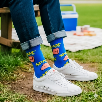 Spam Crew Socks for Men