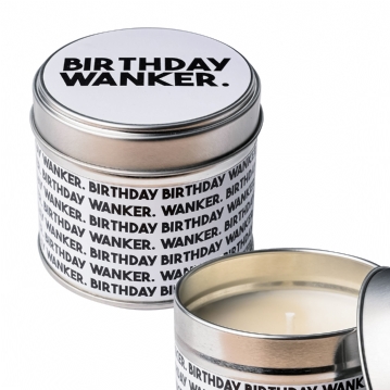 Birthday Wanker Candle Tin