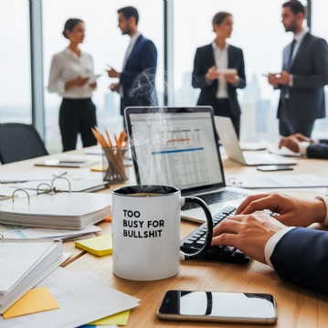 "Too Busy for Bullshit" Mug