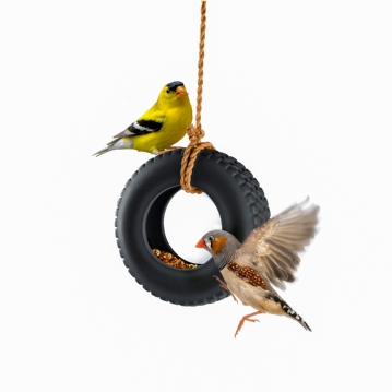 Swing Time - Novelty Tire Swing Bird Feeder