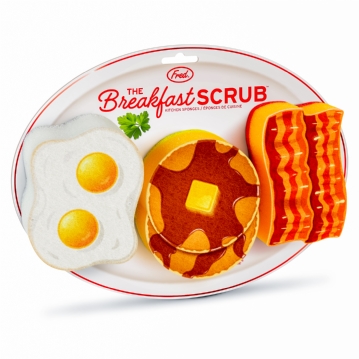 Breakfast - 3 Themed Scrub Sponges