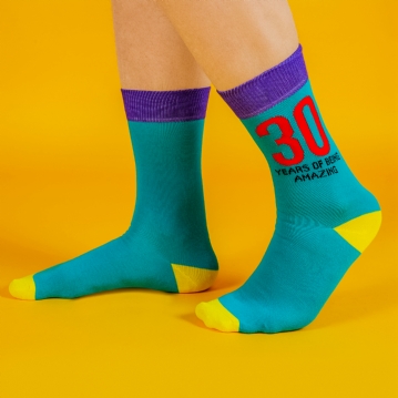 30th Birthday Funky Men's Socks