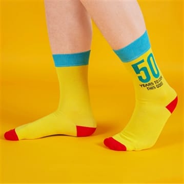Funny 50th Socks for Men
