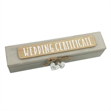 Love Story Wedding Certificate Holder