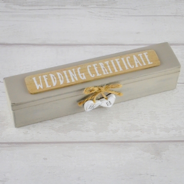 Love Story Wedding Certificate Holder