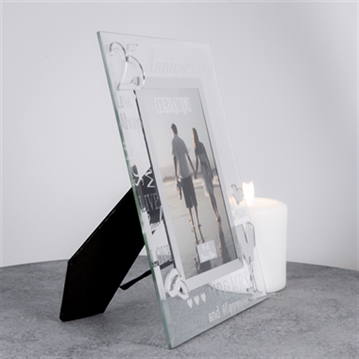 Mirror Words 25th Anniversary 4 x 6 Photo Frame