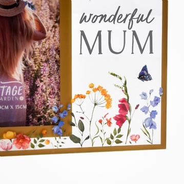 The Cottage Garden Mum 4 x 6 Glass Frame