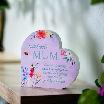 The Cottage Garden Mum 3D Heart