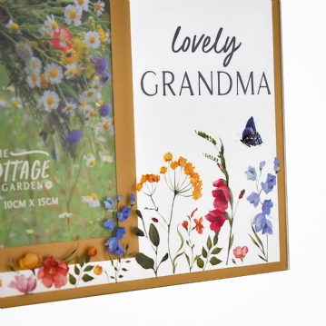 The Cottage Garden Grandma 4 x 6 Glass Frame